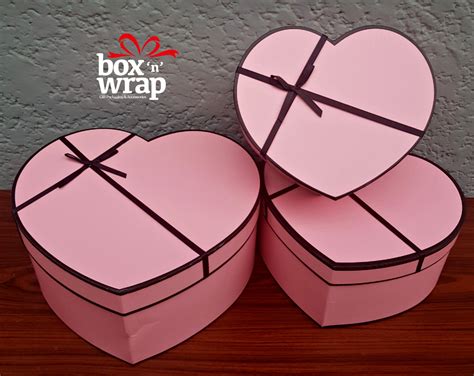 large heart shaped gift box